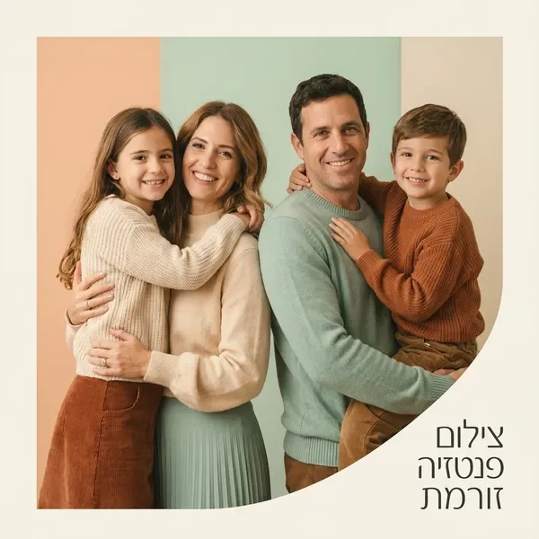צלם משפחה מקצועי מצלם משפחה באווירה חמה